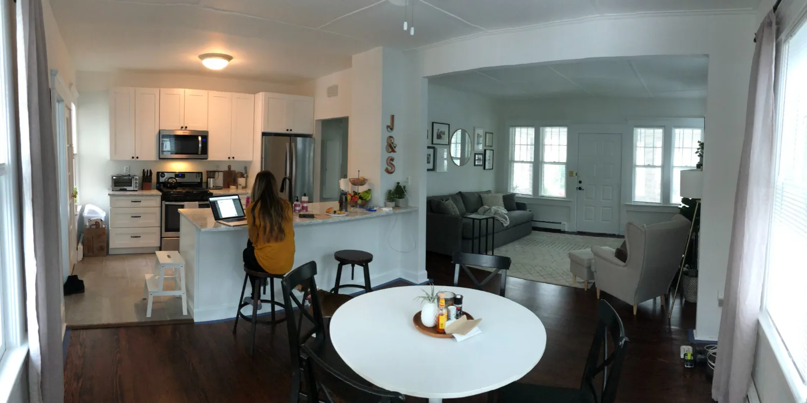 The finished main floor