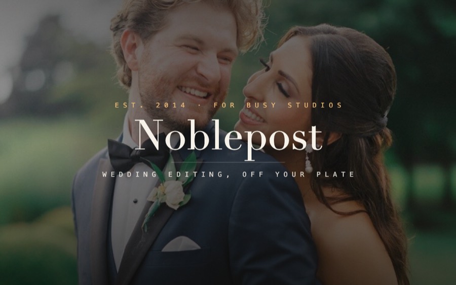 Bride and groom laughing — Noblepost, wedding editing for busy studios